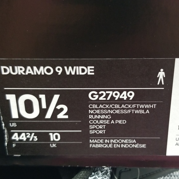 Adidas Duramo 9 Wide Mens - Picture 8 of 8